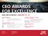 CEO AWARDS FOR EXCELLENCE