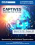 CAPTIVES SHAPING THE FUTURE. March Tucson, AZ. Sponsorship and Exhibitor Opportunities. JW Marriott Tucson Starr Pass Resort & Spa