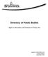 Directory of Public Bodies. Right to Information and Protection of Privacy Act