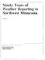 Ninety Years of Weather Reporting in Northwest Minnesota