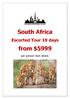 South Africa. from $5999