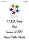 Volume 3, Issue 5 July 28, S.T.A.R. Camp News Summer of 2017 Sharon Public Schools
