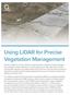 Using LiDAR for Precise Vegetation Management