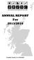 ANNUAL REPORT For 2013/2014