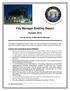 City Manager Briefing Report