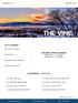 THE VINE AT A GLANCE CALENDAR JANUARY HOLIDAY OFFICE HOURS JANUARY 1 CLOSED JANUARY 21 CLOSED Year in Review Events