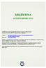 BRAZIL - Activity Report 2012 ARGENTINA ACTIVITY REPORT 2014