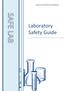 STUDENT SAFETY PRACTICES IN THE LABORATORY 1. Laboratory Safety Guide