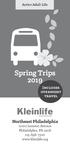 Spring Trips Northeast Philadelphia Jamison Avenue Philadelphia, PA Includes overnight travel