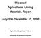 Missouri Agricultural Liming Materials Report. July 1 to December 31, 2000