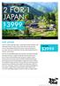 $3999 THE OFFER 9 DAY CULTURAL ODYSSEY 2 FOR 1 JAPAN OSAKA TOKYO KYOTO MT FUJI