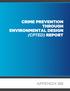 CRIME PREVENTION THROUGH ENVIRONMENTAL DESIGN (CPTED) REPORT