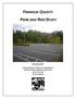 FRANKLIN COUNTY PARK AND RIDE STUDY