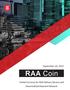 September 20, RAA Coin. United Currency for RAA Delivery Service and Decentralized Payment Network