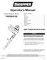 Operator s Manual. IMPORTANT: Read this manual thoroughly before using this product. Follow all instructions.
