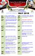 If you wish to have events listed in the June 2018 calendar, please contact Chevala Burke before May 27 th, 2018
