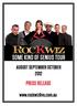 Rockwiz - Some Kind Of Genius Tour PRESS RELEASE