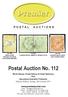 Postal Auction No. 112