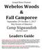 Webelos Woods & Fall Camporee