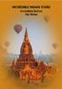 INCREDIBLE INDIAN TOURS. Incredible Burma Trip Notes