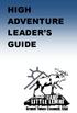 HIGH ADVENTURE LEADER S GUIDE