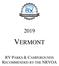 VERMONT RV PARKS & CAMPGROUNDS RECOMMENDED BY THE NRVOA