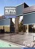 ALPHA AWNING SERIES. de Tension Channel P. olding Arm Awning Uni. able Guide Side Tensio. el Pivot Arm Folding Arm. niversal Headbox Syst