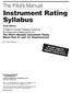 Instrument Rating Syllabus