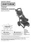 PRESSURE WASHER. Operator s Manual 2800 MAX PSI* 2.3 MAX GPM. Model No Safety Assembly Operation Maintenance Parts Español, p.