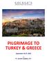 PILGRIMAGE TO TURKEY & GREECE