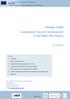 Strategy Paper Sustainable Tourism Development in the Baltic Sea Region