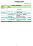 Scientific Program time schedule and oral talks version October 1, 2018