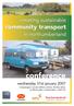 conference community transport creating sustainable in northumberland