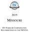 MISSOURI RV PARKS & CAMPGROUNDS RECOMMENDED BY THE NRVOA