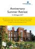 Anniversary Summer Retreat