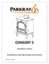 CONSORT 5. CleanBurn Stove. Installation and Operating Instructions. JINCND05 RevG 14/05/14