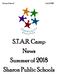 Volume 4, Issue 2 July 6, S.T.A.R. Camp News Summer of 2018 Sharon Public Schools