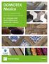 DOMOTEX Mexico. The First Trade Show for Flooring Solutions in Mexico October 2019 Centro Citibanamex Mexico City Mexico. domotexmexico.