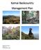 Kaimai Backcountry Management Plan