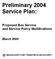 Preliminary 2004 Service Plan: