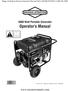 5000 Watt Portable Generator Operator s Manual