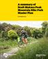 A summary of Draft Makara Peak Mountain Bike Park Master Plan