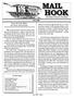 MAIL HOOK. From the Front Office Ben Sevier, Superintendant. In This Issue