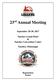 23 rd Annual Meeting. September 28-30, Natchez Grand Hotel & Natchez Convention Center. Natchez, Mississippi. Registration Packet
