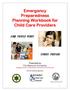 Emergency Preparedness Planning Workbook for Child Care Providers